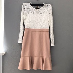 Long Sleeves Lace Top Dress